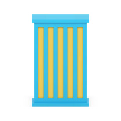 Modern office skyscraper multistory street building architecture blue design 3d icon vector