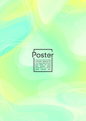 Fototapeta na wymiar Futuristic Geometric Cover Design with Gradient and Abstract Lines, Figures for your Business. Template Fluid Rainbow Poster Design, Gradient Flow Effect for Electronic Festival.