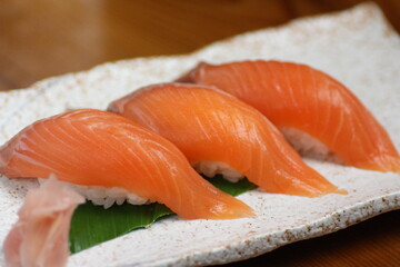 サーモンの握り寿司