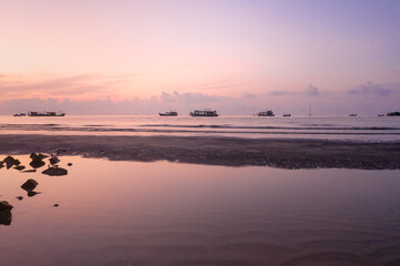 The sun is rising in Hon Son, Kien Giang Vietnam