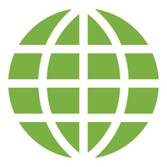 地球のアイコン、エコロジー、環境保護、シルエット