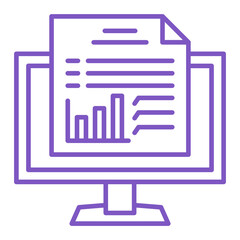 Report Multicolor Line Icon