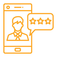 Feedback Multicolor Line Icon