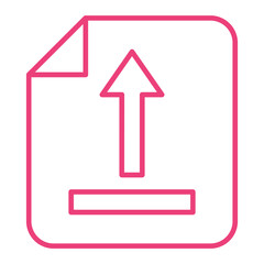 Upload Multicolor Line Icon