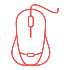 Mouse Multicolor Line Icon