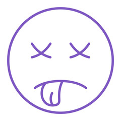 Dead Multicolor Line Icon