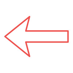 Left Multicolor Line Icon