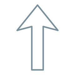 Up Arrow Multicolor Line Icon