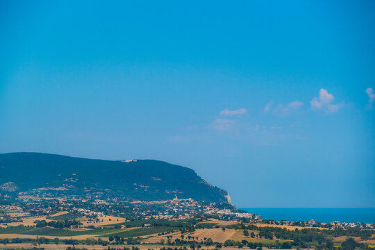 Monte Conero Seen From Loreto, Marche Region, Italy.