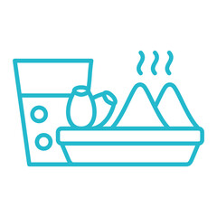 Iftar Multicolor Line Icon