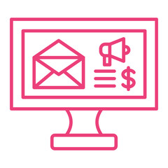 Email Marketing Multicolor Line Icon