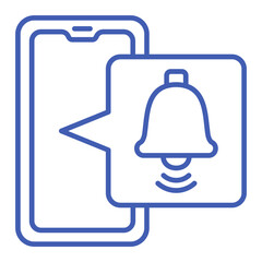 Alarm Multicolor Line Icon