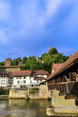Bernbrücke in Freiburg (Fribourg) in der Schweiz