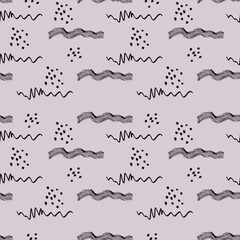 Creative collage seamless pattern. Modern design for paper, cover, fabric, interior decor