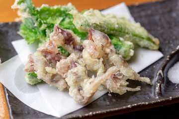 ホタルイカの天ぷら