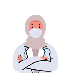 female arab doctor with stethoscope Medical