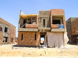 Construction Photo, shot is selective focus with shallow depth of field. Photo taken at Cairo Egypt...