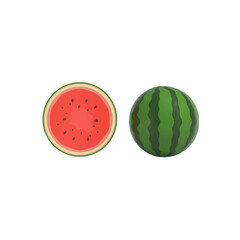 Watermelon Icon Isolated 3d Render Illustration
