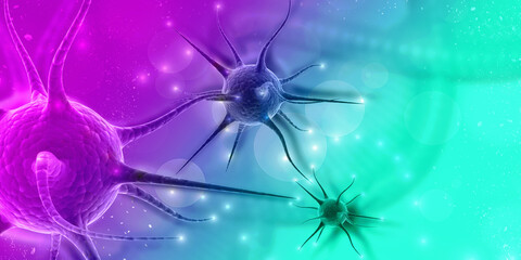 3d render Corona virus microscopic view