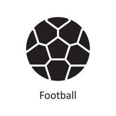 Obraz premium Football vector solid Icon Design illustration. Sports And Awards Symbol on White background EPS 10 File