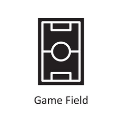 Game Field vector solid Icon Design illustration. Sports And Awards Symbol on White background EPS 10 File