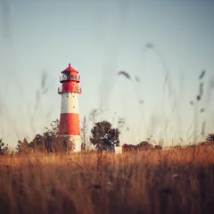 Gordijnen lighthouse at dusk © MStock