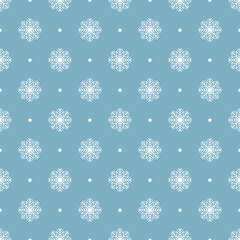 seamless pattern with snowflakes 