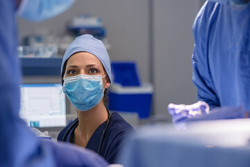 Anesthetist in operation theatre