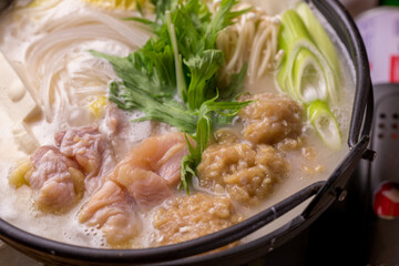 鶏の白湯（パイタン）鍋