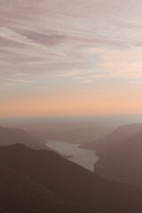 Sunset over the lake