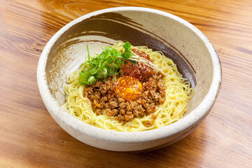 鶏そぼろ入りのまぜそば