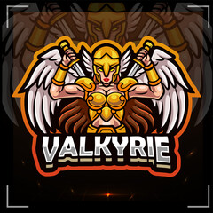 Valkyrie mascot.  esport logo design