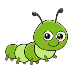 cute caterpillar cartoon