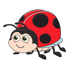 cute ladybug cartoon