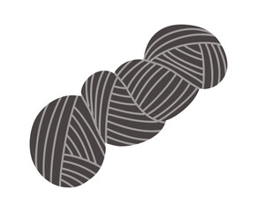Obraz premium Wool red bal. Handcraft doodle. Vector illustration