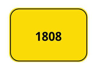 Ortseingangsschild Jahr - 1808