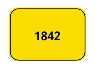 Ortseingangsschild Jahr - 1842