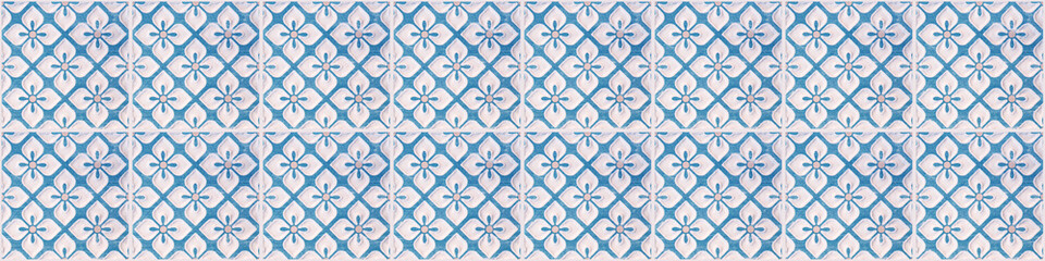 Old blue white seamless flowers flower vintage geometric shabby mosaic ornate patchwork porcelain...