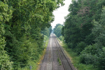 Obraz premium Railway tracks near Schwerte 