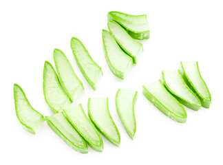 Aloe vera isolated on white background