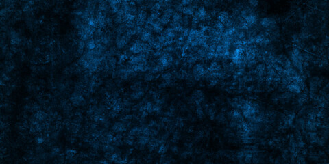 Backdrop Vintage blue stone grunge concrete cement blackboard chalkboard wall floor texture. Black anthracite dark blue grunge old texture panorama backdrop background.