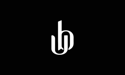 Fototapeta na wymiar initial letter logo UB, BU logo template