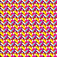 Pattern abstract geometric shapes colorful background