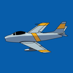 vintage aircraft illustratioin vector design