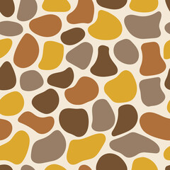 Mosaic abstract vector seamless pattern