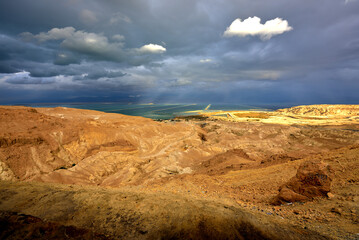Holy Land of Israel. Dead Sea lockout.