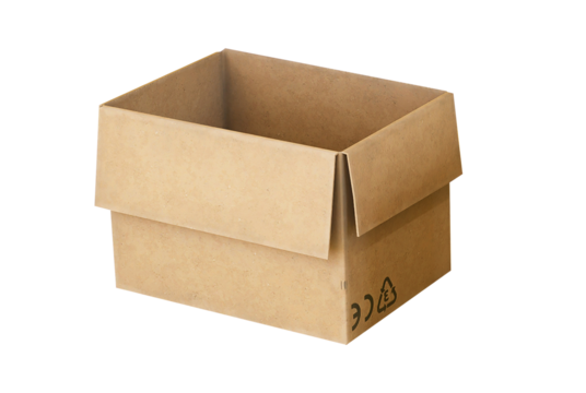cardboard box isolated on white