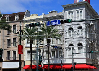 Street Scene in Downtown New Orleans, Louisiana