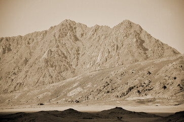 Desert of Sinai Peninsula, Egypt. Near Sharm El Sheikh