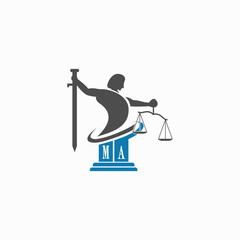 Initial MA Attorney at law logo stock vectors | Logo design inspiration, Logo design, Design inspiration - obrazy, fototapety, plakaty